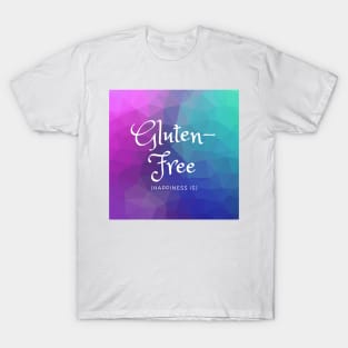 Happiness Is Gluten-Free - Blue, Purple, Teal T-Shirt